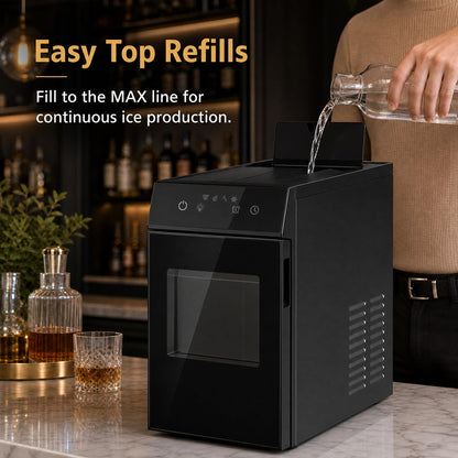 5 cm Ice Ball Maker with Self-Cleaning and 8H Timer for Whiskey Bourbon