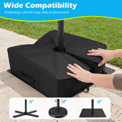 Parasol Base Weight Bag, 40KG Sand Fillable Umbrella Stand