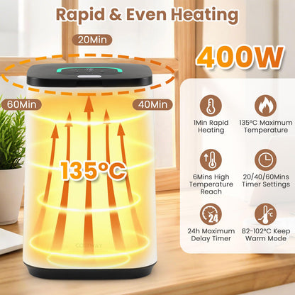 23L Towel Warmer Bucket Large Hot Towel Heater with Child Lock