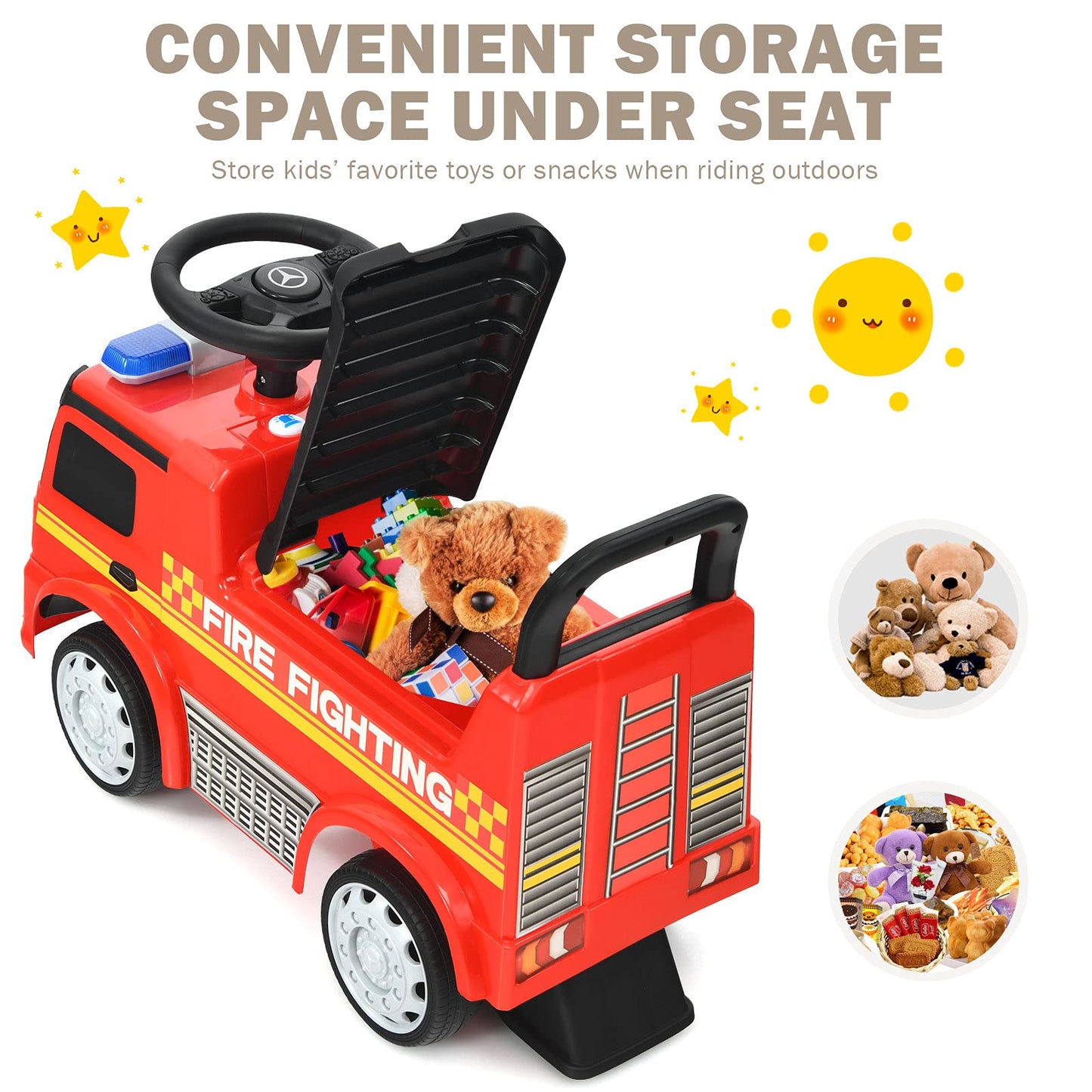 Toddlers Ride On Car for Indoor Outdoor