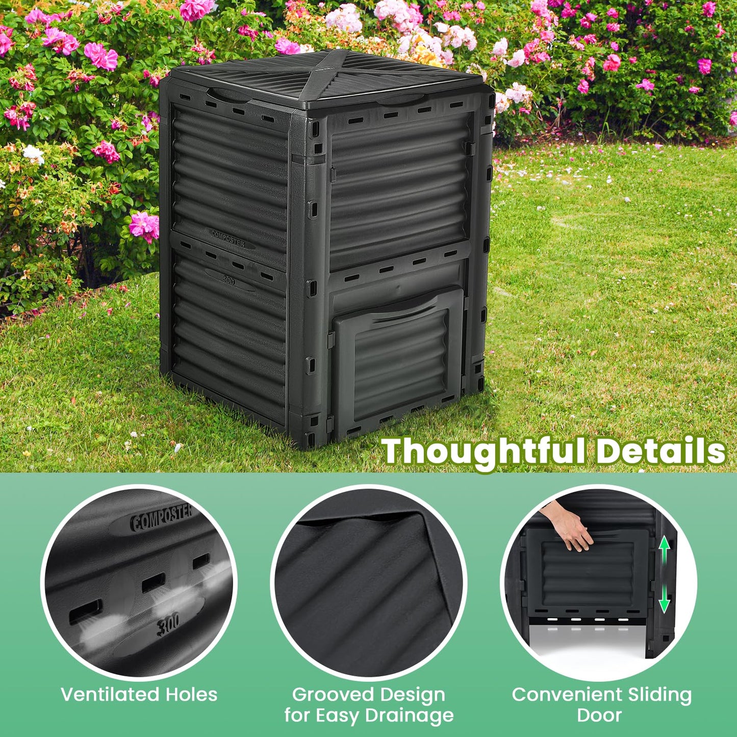 300 Litre Garden Compost Bin