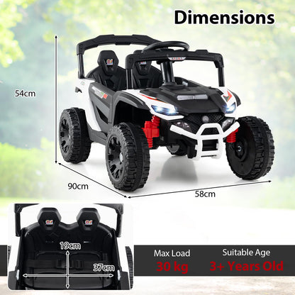 12V Kids Ride On Car Electric UTV with LED Lights and Music