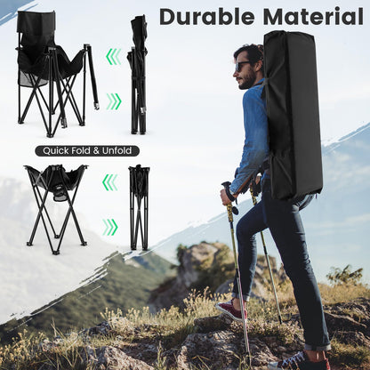 3 Piece Foldable Camping Chairs and Table Set