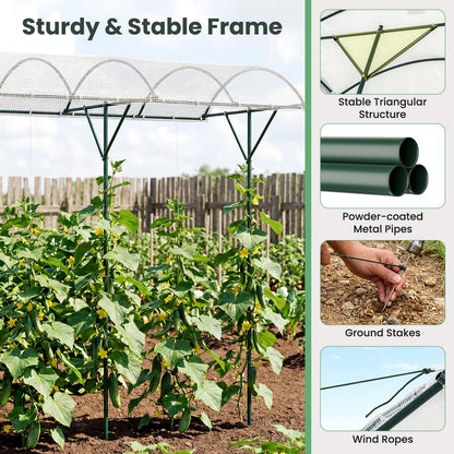 Outdoor Metal Tomato Stand, 246cm Climbing Vegetables Fruits Flowers Shelter
