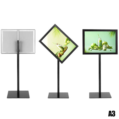 Height Adjustable Rotatable Poster A3 Information Stand