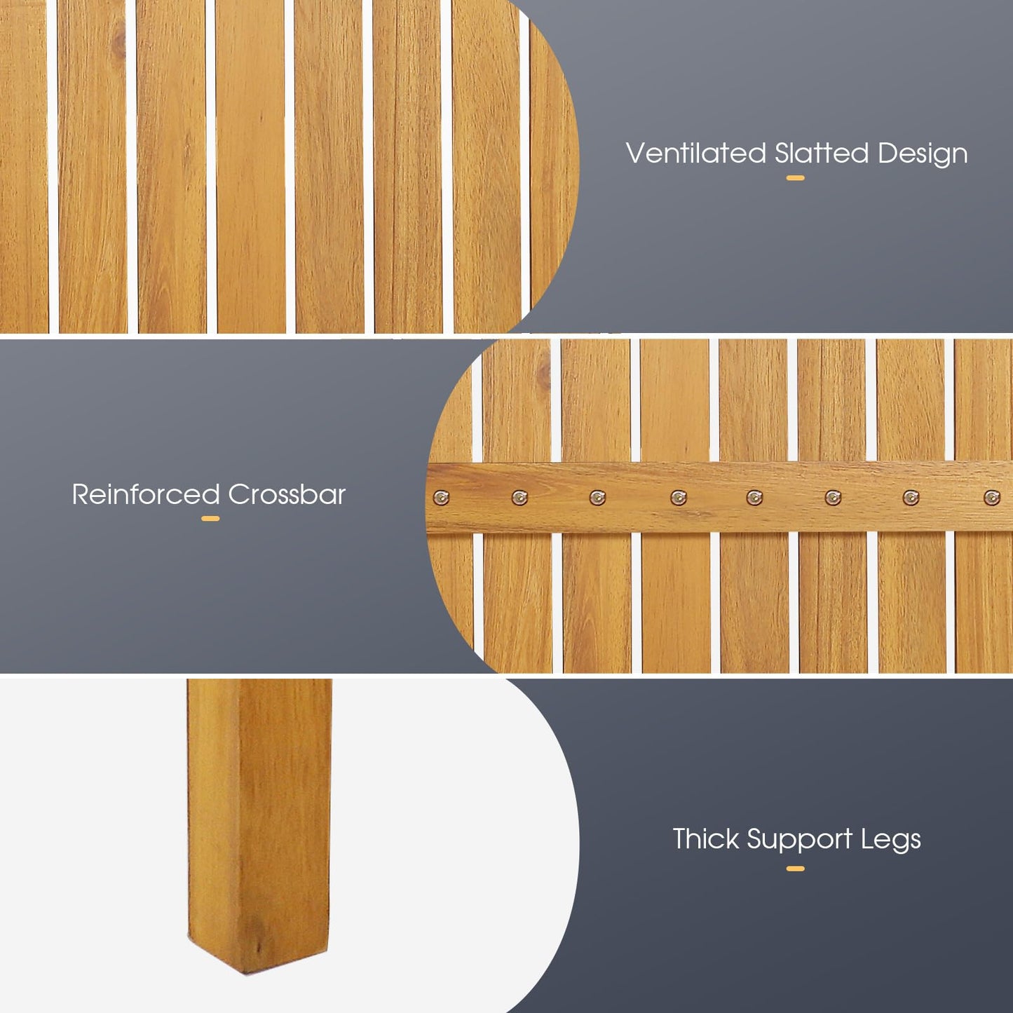 Outdoor Bar Table Acacia Wood Bar Table for Outside