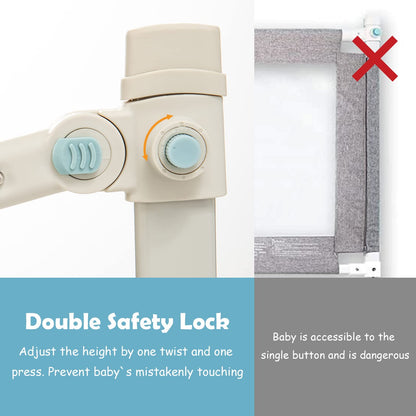 Anti-Fall Protection Mesh Guardrail for Toddlers Kids