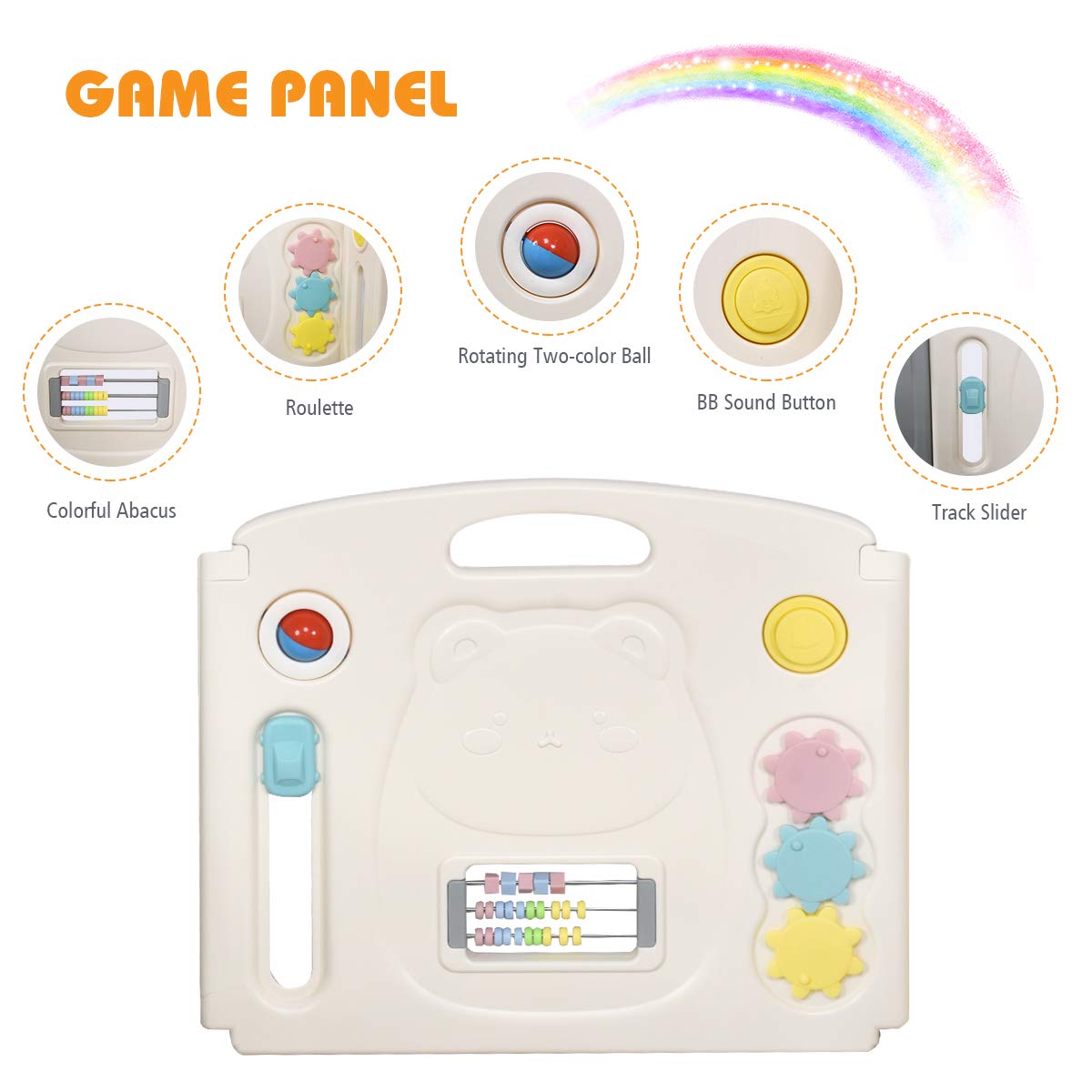 oddler Playard Activity Center with Lockable Door