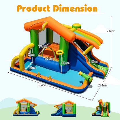 8 in 1 Kids Bouncy Castle with Slide
