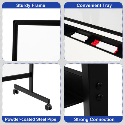 Adjustable Mobile Revolving Board with Magnets