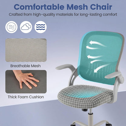 Mesh Office Chair, Height Adjustable Swivel Computer Desk Chair