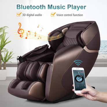 Full Body Electric Zero Gravity Massage Recliner with Foot Roller
