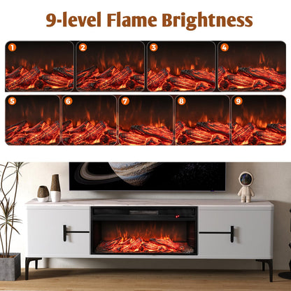 86 cm 5000 BTU Recessed Electric Fireplace Insert with Remote Control