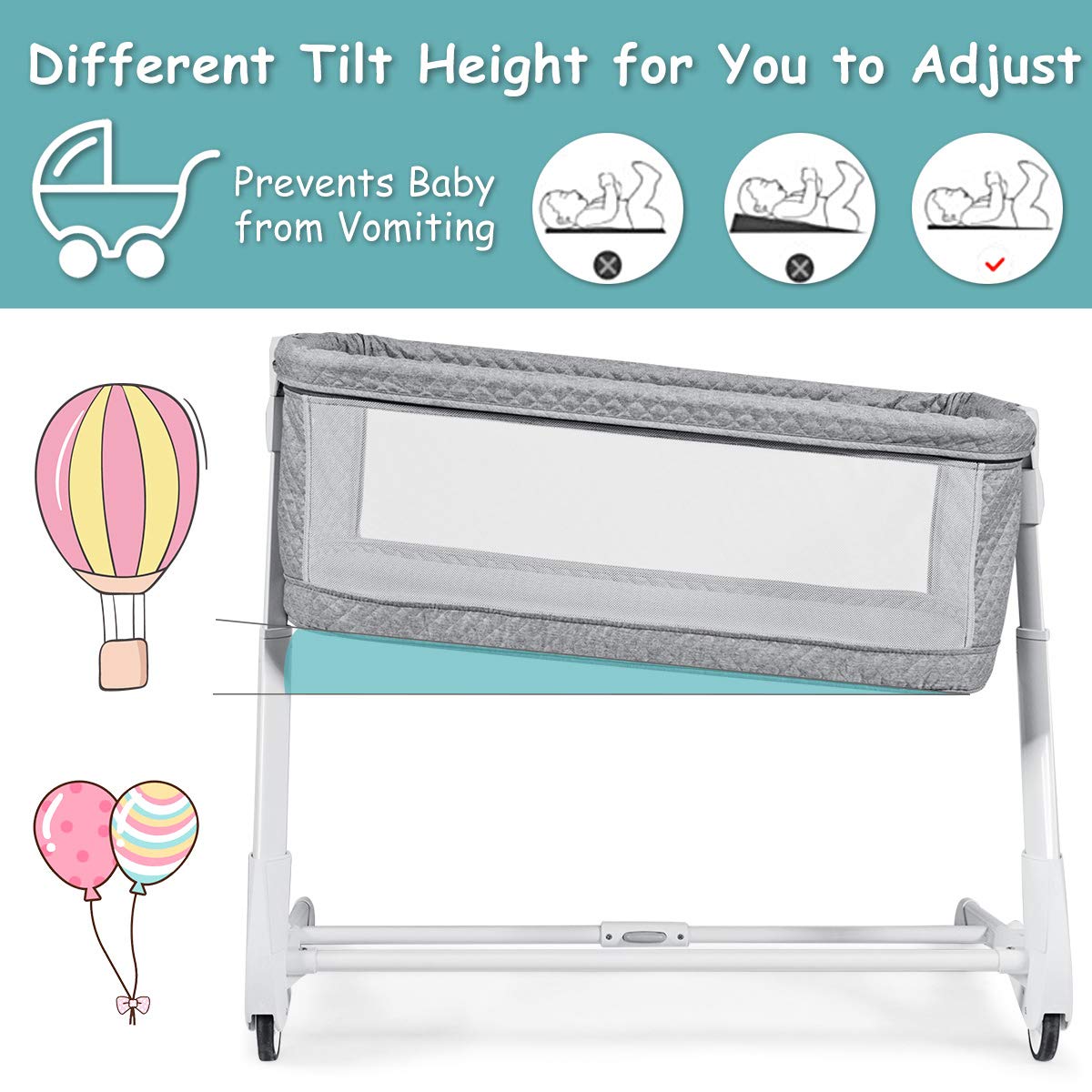 Baby Sleeper Bassinet with Mattress