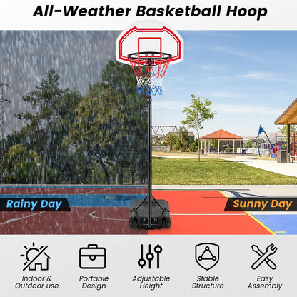Indoor and Outdoor All Weather Portable Basketball Hoop Stand