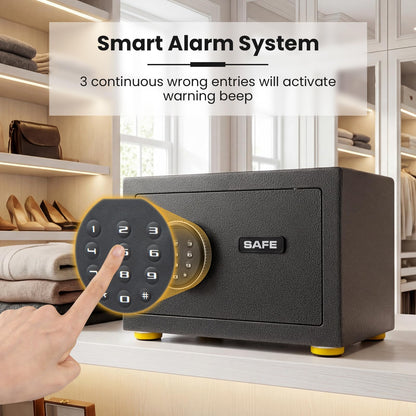 Security Safe Box, Electronic Safety Cabinet with Digital Keypad