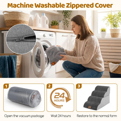 Dog Steps for Bed, 4/5-Step Modular Dog Stairs with Non-slip Bottom