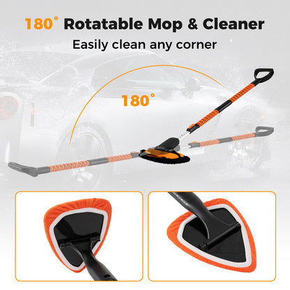 132 cm Car Wash Brush with Extendable Handle Vehicle Cleaning Set