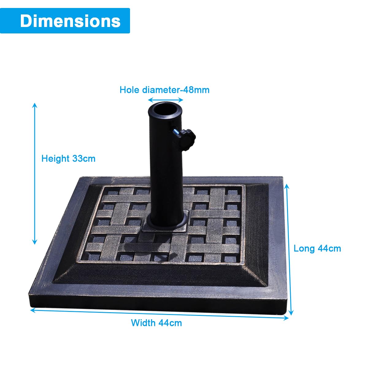 Heavy-Duty Outdoor Patio Stand Suit for Standard Pole Sizes