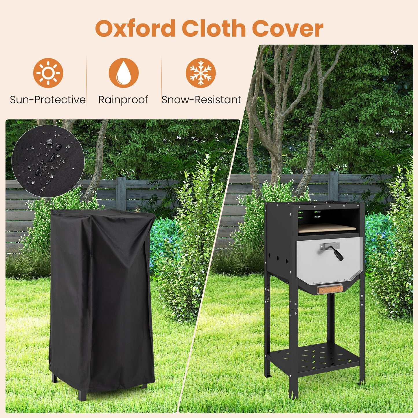 30 cm Outdoor Pizza Oven Pizza Peel and Oxford Cloth Cover