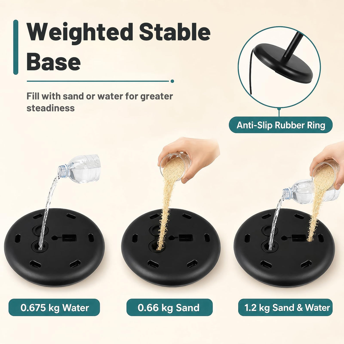 Height Adjustable Sign Holder Stand with Snap-Open Frame