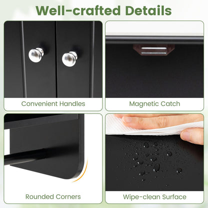 Bathroom Wall Cabinet, Over-The-Toilet Storage Cupboard
