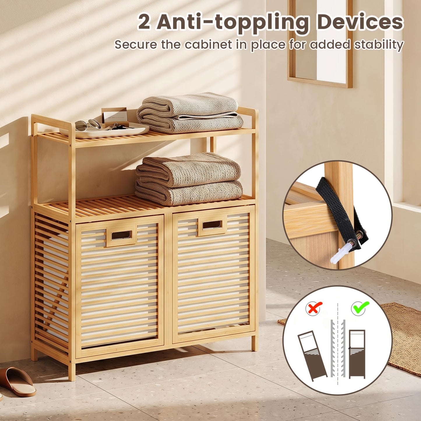 Tilt Out Laundry Basket, Pull Out Laundry Hamper