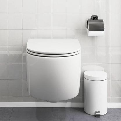 Wall Hung Toilet Ceramic Wall-Mounted Toilet Bowl and Toilet Seat