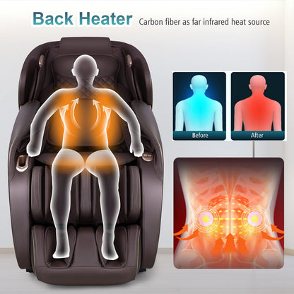 Full Body Electric Zero Gravity Massage Recliner with Foot Roller