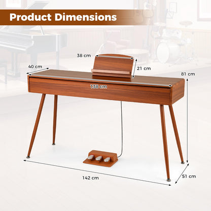 88-Key Graded Hammer Action Weighted Keyboard Full-size Electric Piano