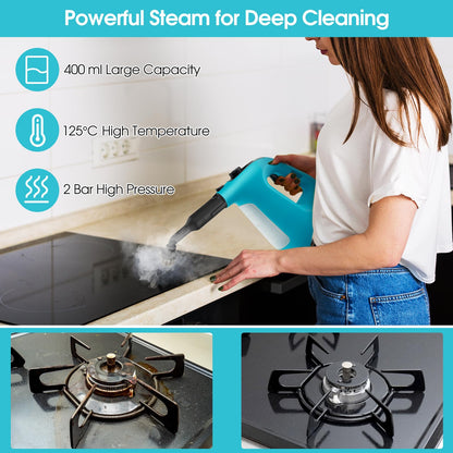 Multi-Surface Handheld Steam Cleaner with Safety Lock