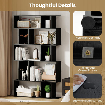 Home Office Industrial Decorative Bookshelf Display Stand Rack