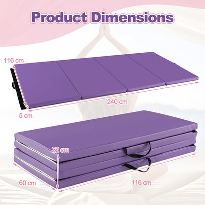 8FT x 4FT Tumbling Mats with High Density 5cm Thick Foam