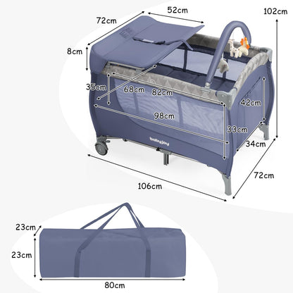 Portable Baby Bed Playard with Bassinet