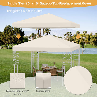 3x3m Gazebo Top Cover Roof Replacement, Outdoor Waterproof Canopy