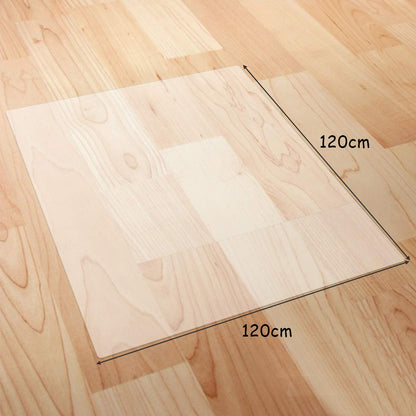 120x120cm Office Chair Mat, Transparent Non Slip PVC Floor Protection Mat