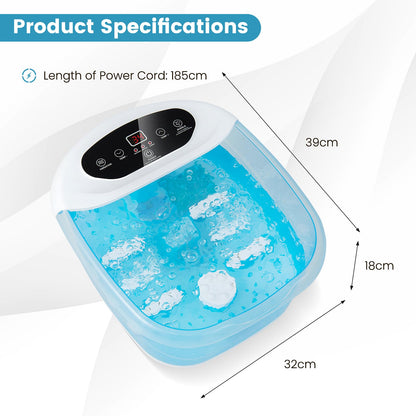 Foot Spa Massager with Removable Pedicure Stone
