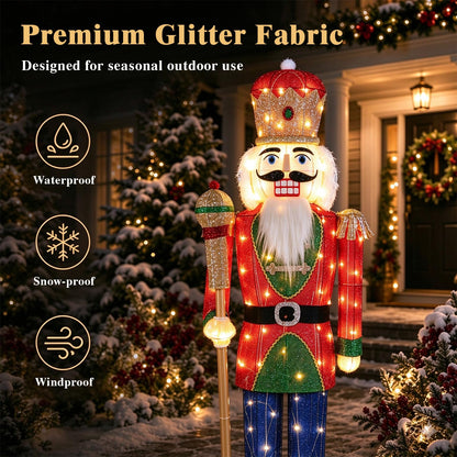 Lighted Nutcracker Soldier, Outdoor 3D Christmas Decoration