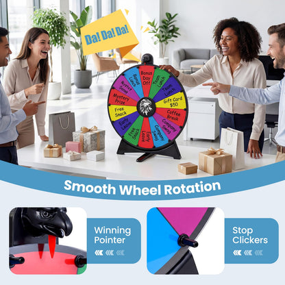50 CM Spinning Prize Wheel with Blackboard Marker Eraser and Spare Pointer