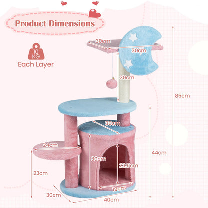 Cat Tree, Multi-Layer Cats Tower with Perch, Condo