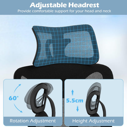 Ergonomic Mesh Office Chair High Back Executive Chair with Adjustable Lumbar Support