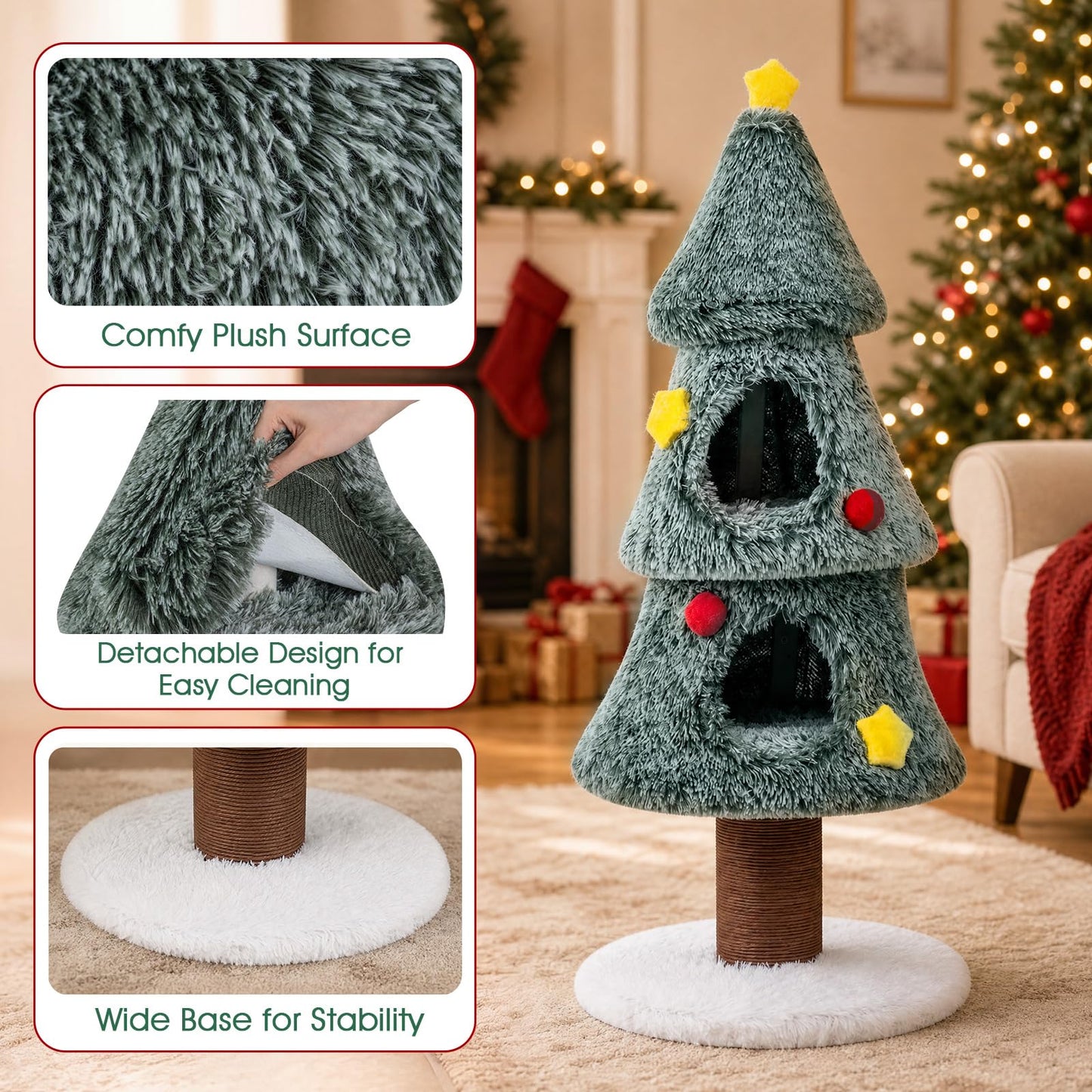 Christmas Cat Tree, Kitten Activity Center