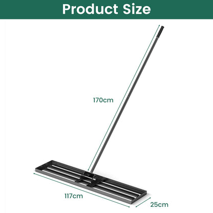 46" x 10” Heavy Duty Lawn Leveler with 77” Ergonomic Handle