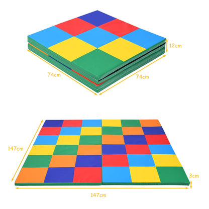 Toddler Play Mat, Foldable Patchwork Baby Floor Mats