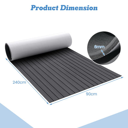 240 x 90 cm Non-Slip Marine Carpeting Mat