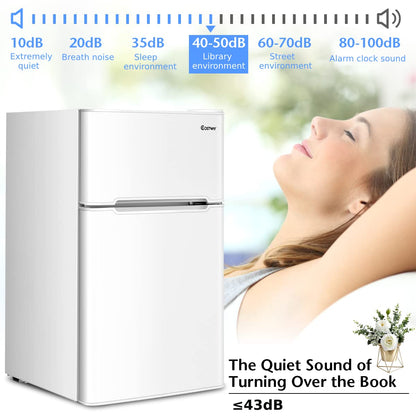 90L Freestanding Undercounter Refrigerator with 2 Reversible Door