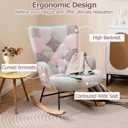 Relax Rocking Chair for Nursery Living Room Bedroom