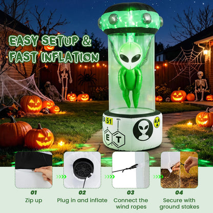 7.4 FT/225 CM Halloween Inflatable Alien