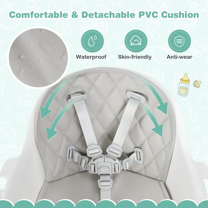 Infant High Chair with Removable Dishwasher Safe Tray
