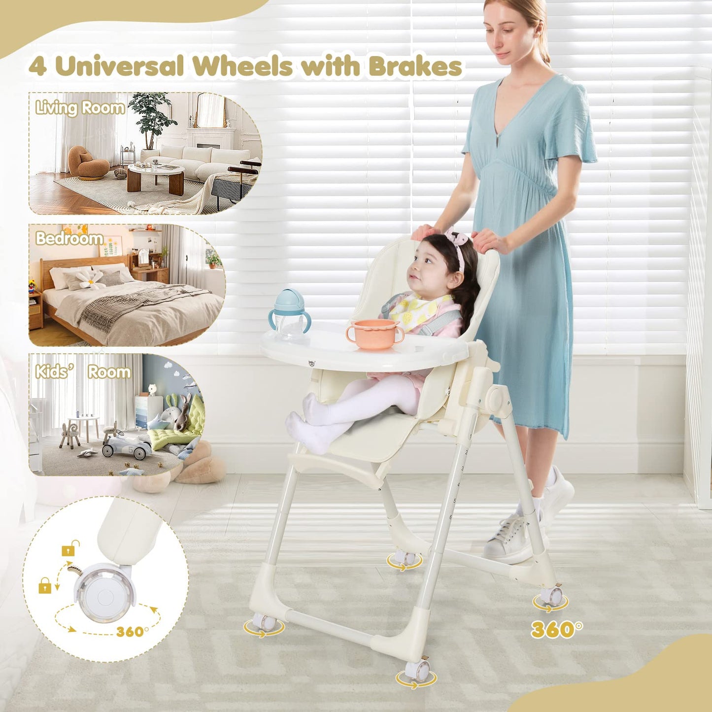 Giantex Foldable Highchair for Babies and Toddlers